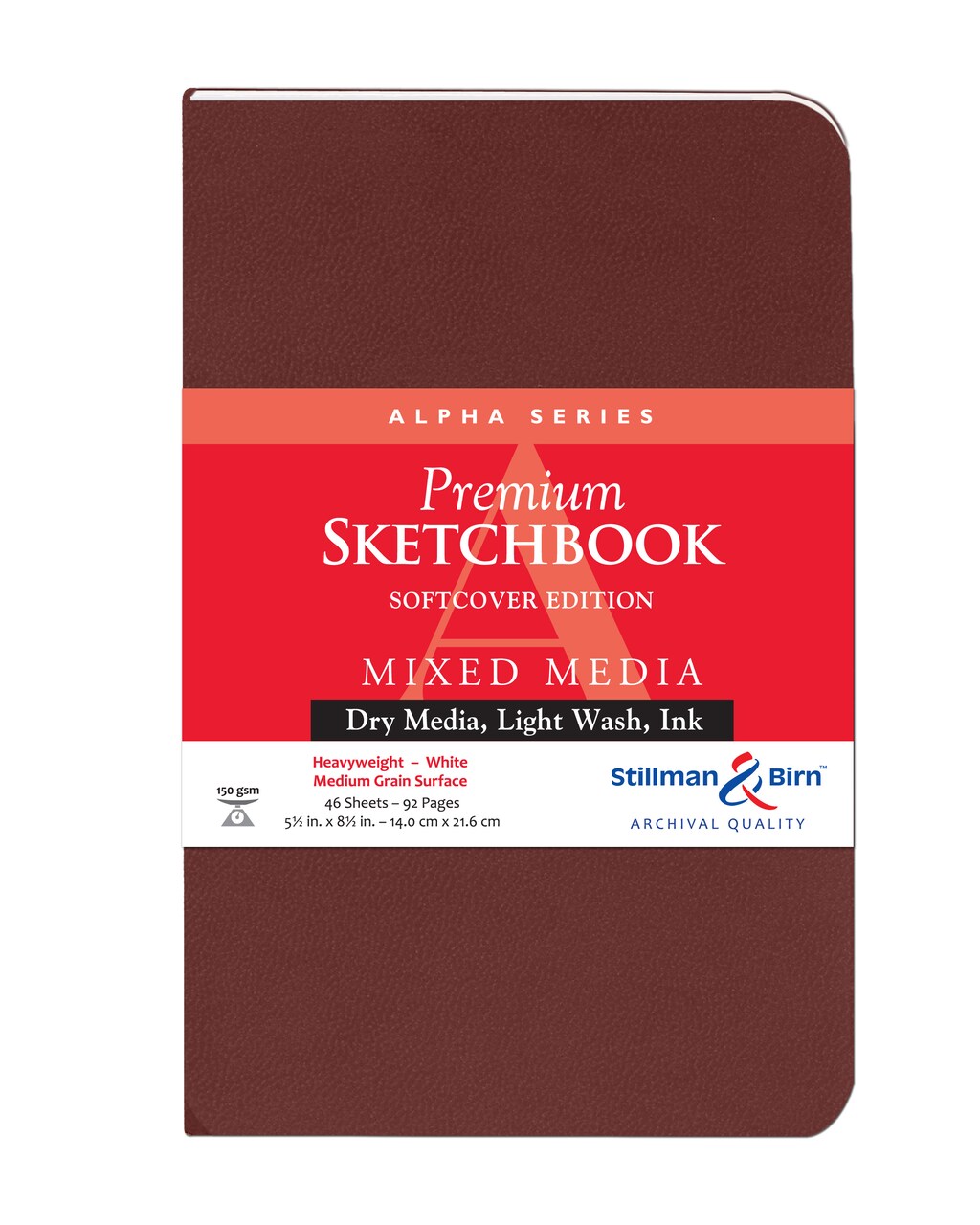 Stillman & Birn Alpha Series Premium Soft-Cover Sketchbook, Portrait, 5.5" x 8.5"